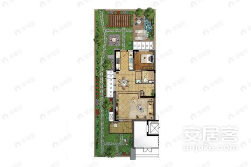 4室3厅3卫建面100平户型图