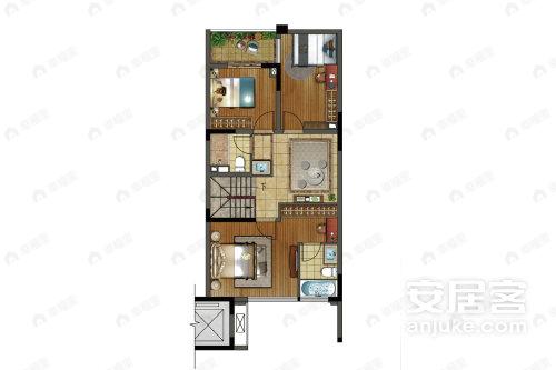 保利叁仟栋|壹海里4室3厅3卫户型图