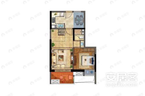 保利叁仟栋|壹海里4室2厅2卫户型图
