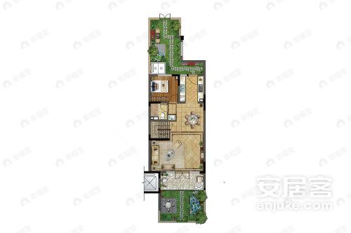 保利叁仟栋|壹海里4室3厅3卫户型图