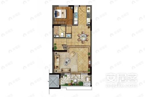 4室3厅3卫建面114平户型图