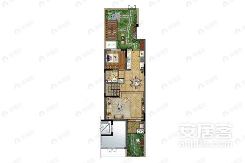 4室3厅3卫建面99平户型图