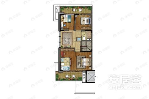 保利叁仟栋|壹海里4室3厅3卫户型图