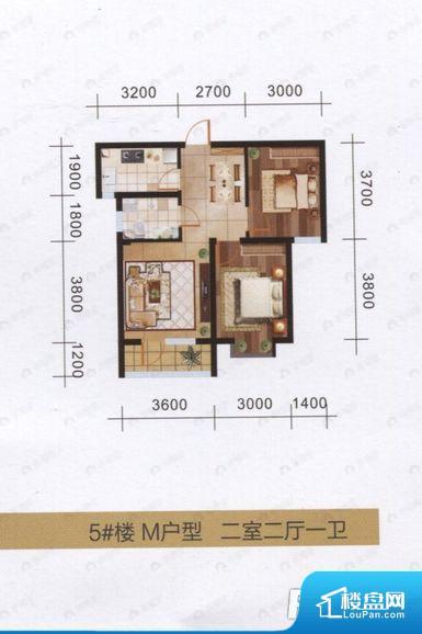 2室2厅建面75平户型图