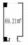 1室建面69平户型图