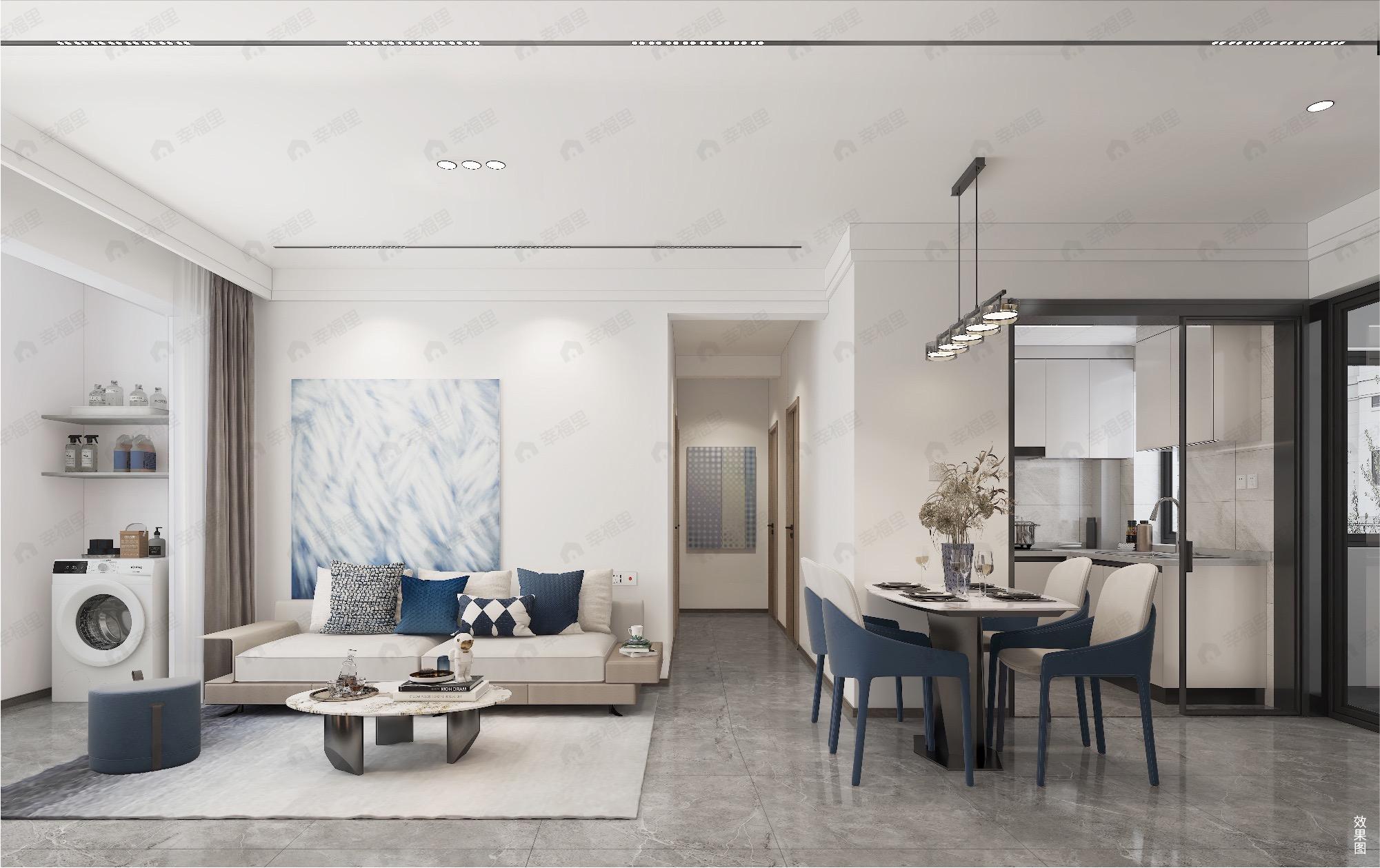 中国铁建·滨海云帆3室2厅1卫户型图