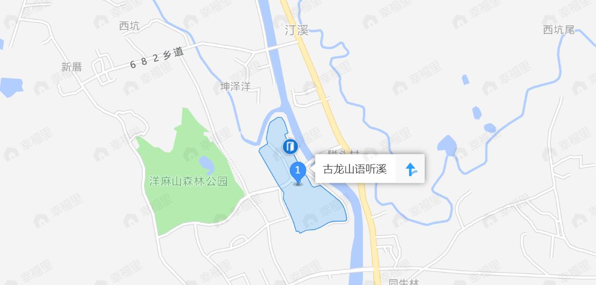 古龙山语听溪效果图