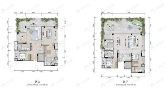 5室3厅4卫建面269平南户型图