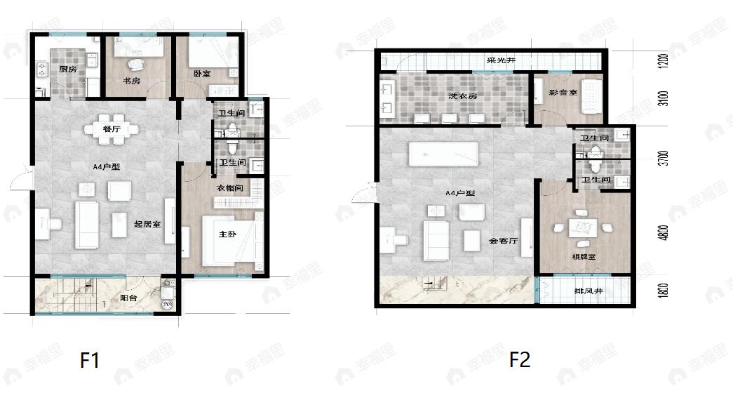 成龙学府·悦城5室4厅4卫户型图