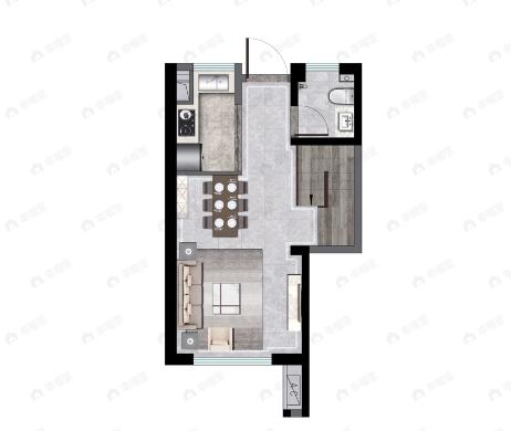 禹洲海墅4室2厅2卫户型图