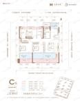3室2厅2卫建面119平北|南户型图