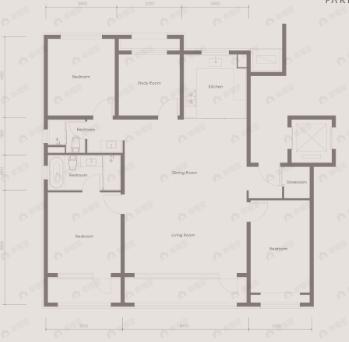 中海公元里4室2厅2卫户型图