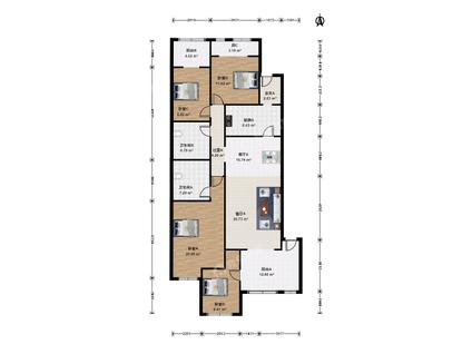北京金科帕提欧4室2厅142.2平低楼层/共9层