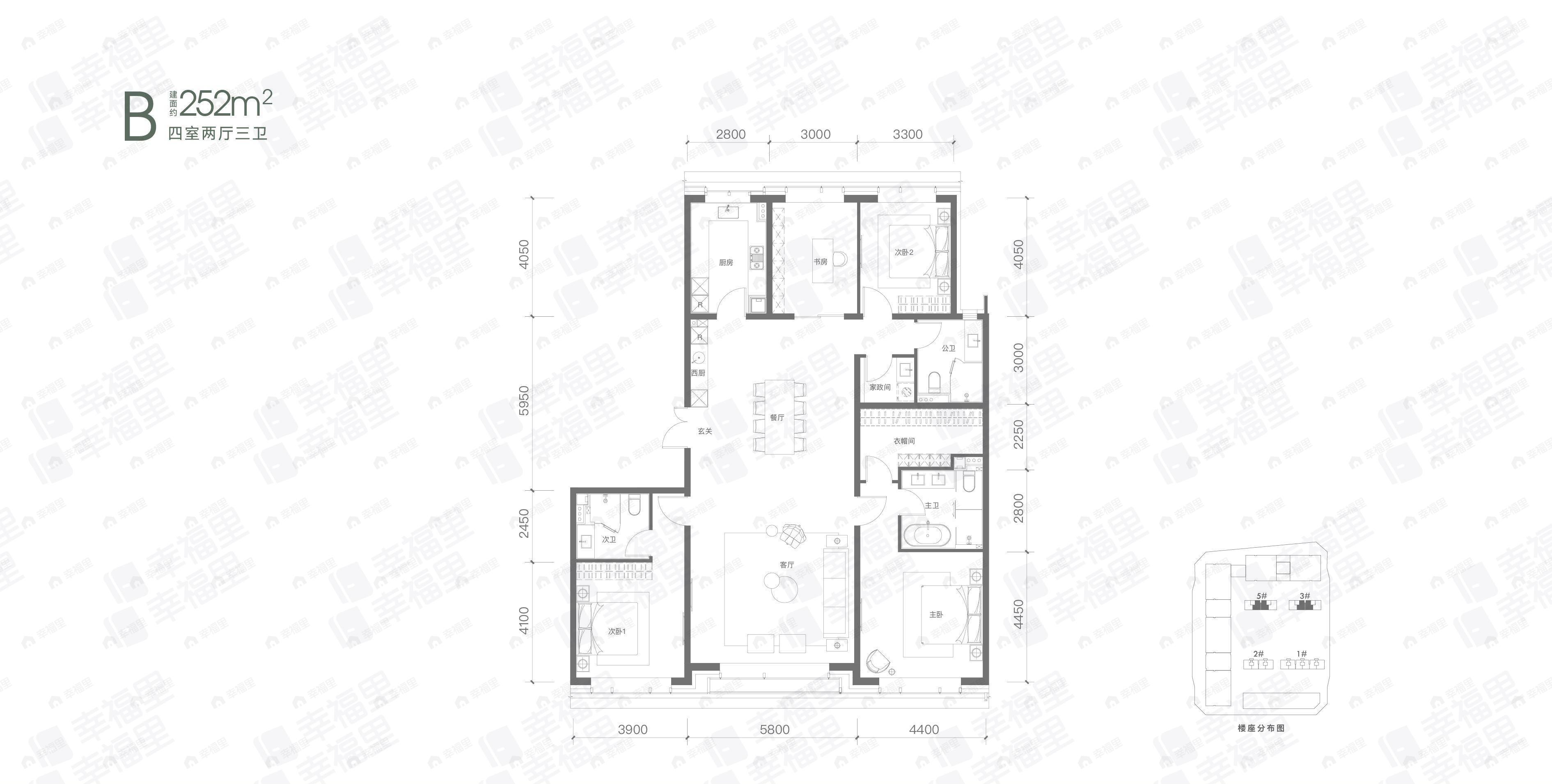 融创壹号院4室2厅3卫户型图