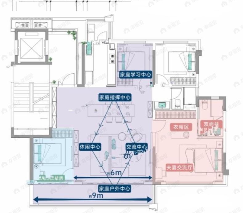 4室2厅2卫建面143平户型图