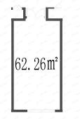 1室建面62平户型图