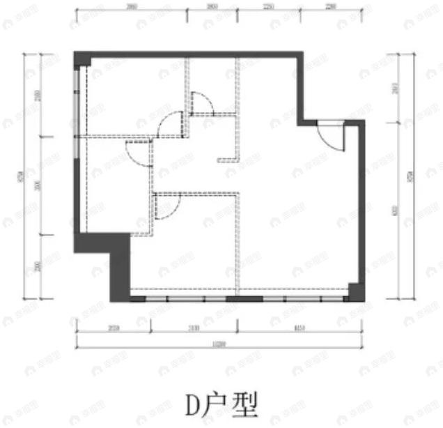 禧福壹号3室2厅1卫户型图