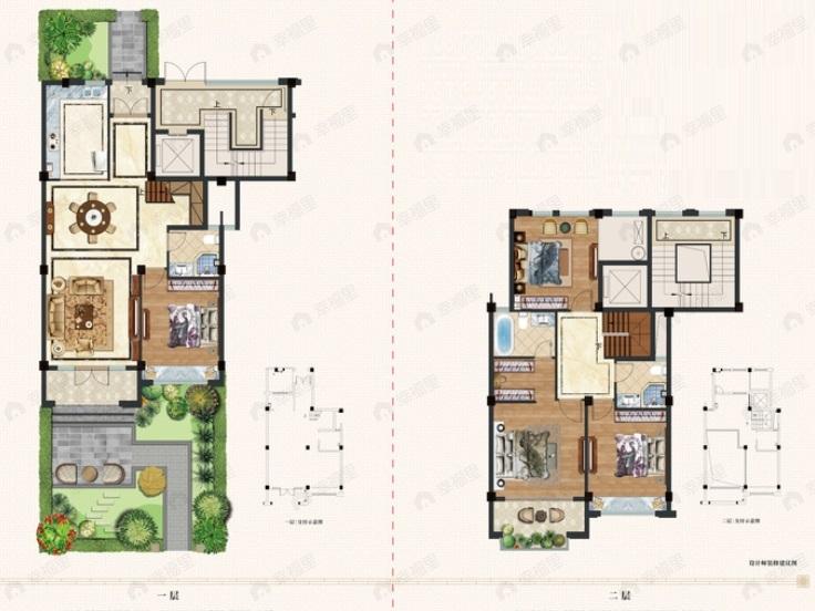 4室2厅3卫建面158平户型图