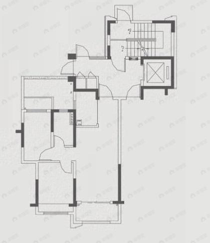 旭辉瓯江城2室2厅1卫户型图