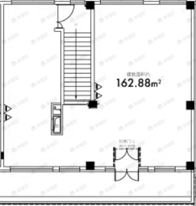 1室1厅建面162m²南|北户型图