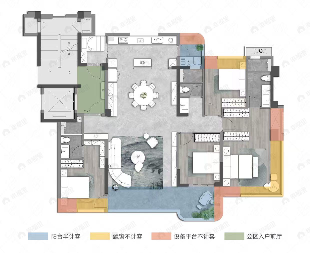 新榕亦川-和砚5室2厅3卫户型图