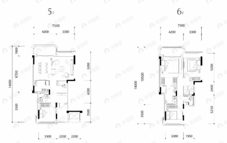 云门天玺4室2厅3卫户型图