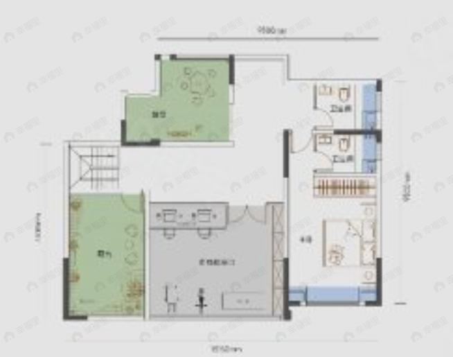 5室2厅4卫建面230平南户型图