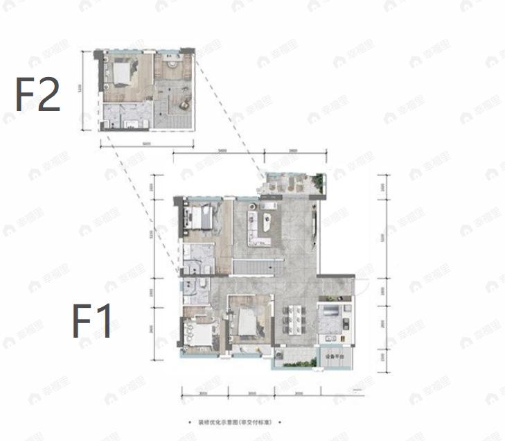 金隅金成府4室2厅3卫户型图