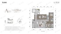 4室2厅3卫建面128平户型图