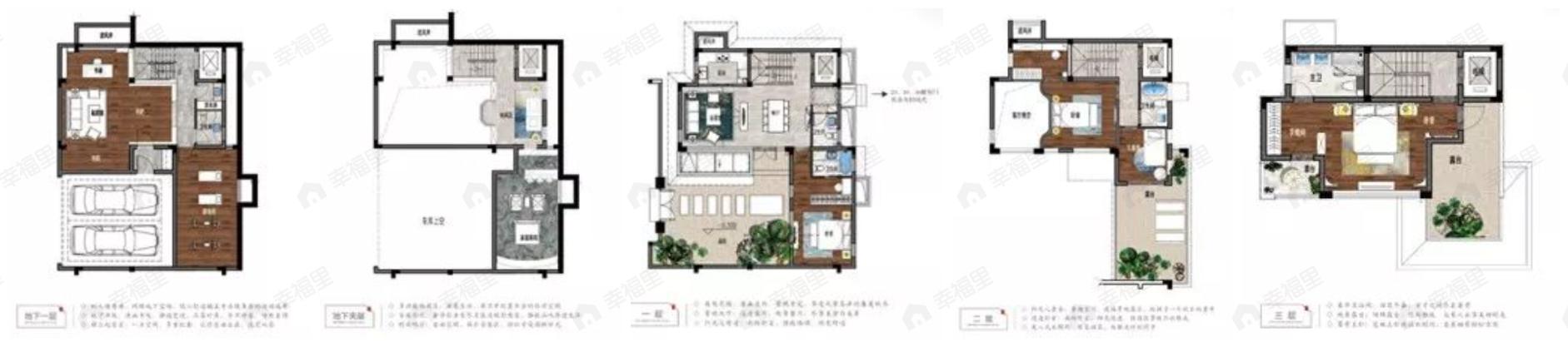4室2厅4卫建面180平户型图