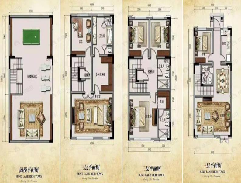 5室2厅5卫建面251m²南户型图