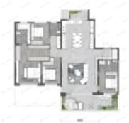 4室2厅3卫建面165平undefined户型图