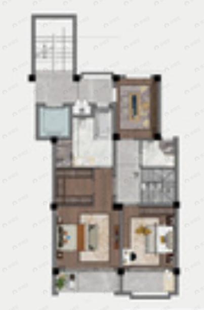 龙腾·禧园4室2厅3卫户型图