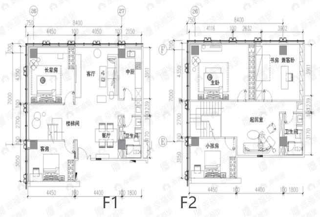 天资陸号院5室3厅2卫户型图