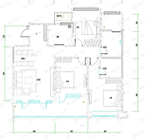 3室2厅2卫建面143平户型图