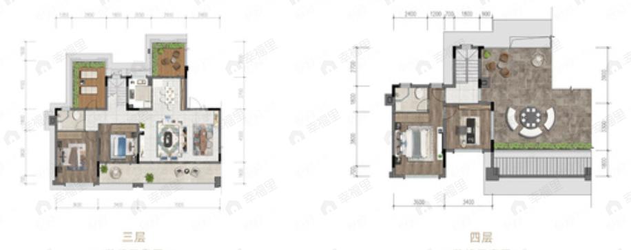 金科中梁美院4室3厅2卫户型图