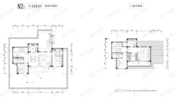 天目山晓城4室2厅4卫户型图