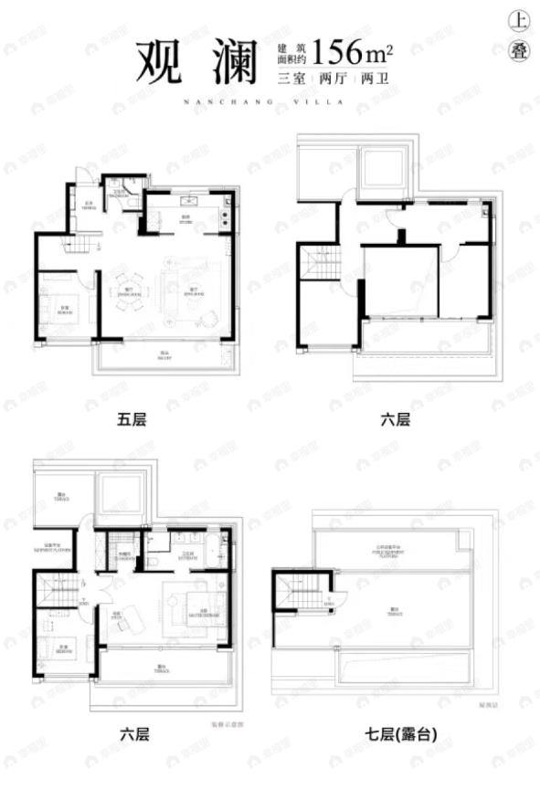 世纪金源紫檀南长里3室2厅2卫户型图
