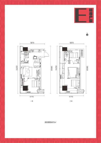 北京首开万科城市之光2室1厅48平中楼层/共12层