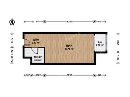 北京新华联丽港1室0厅51.88平低楼层/共14层