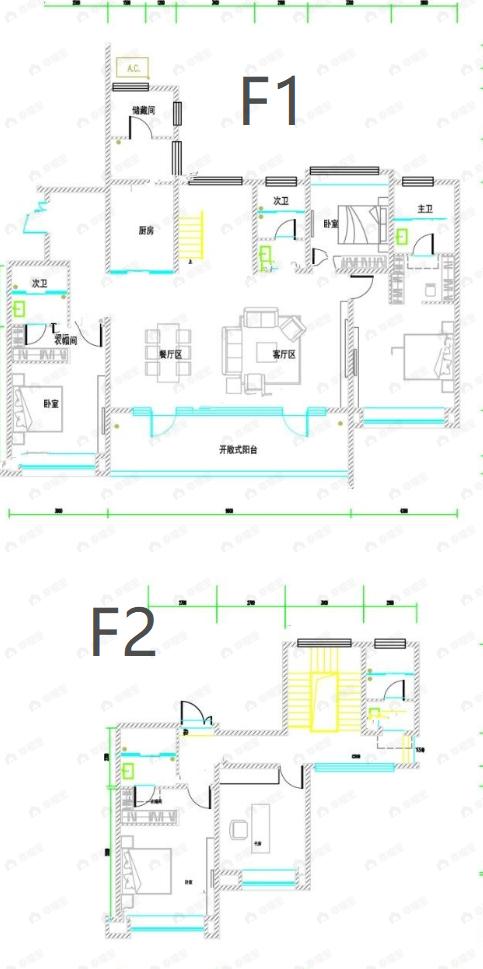 众邦长安郡5室2厅5卫户型图