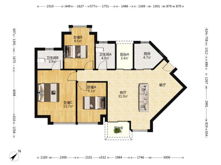 整租·丰泰东海城堡