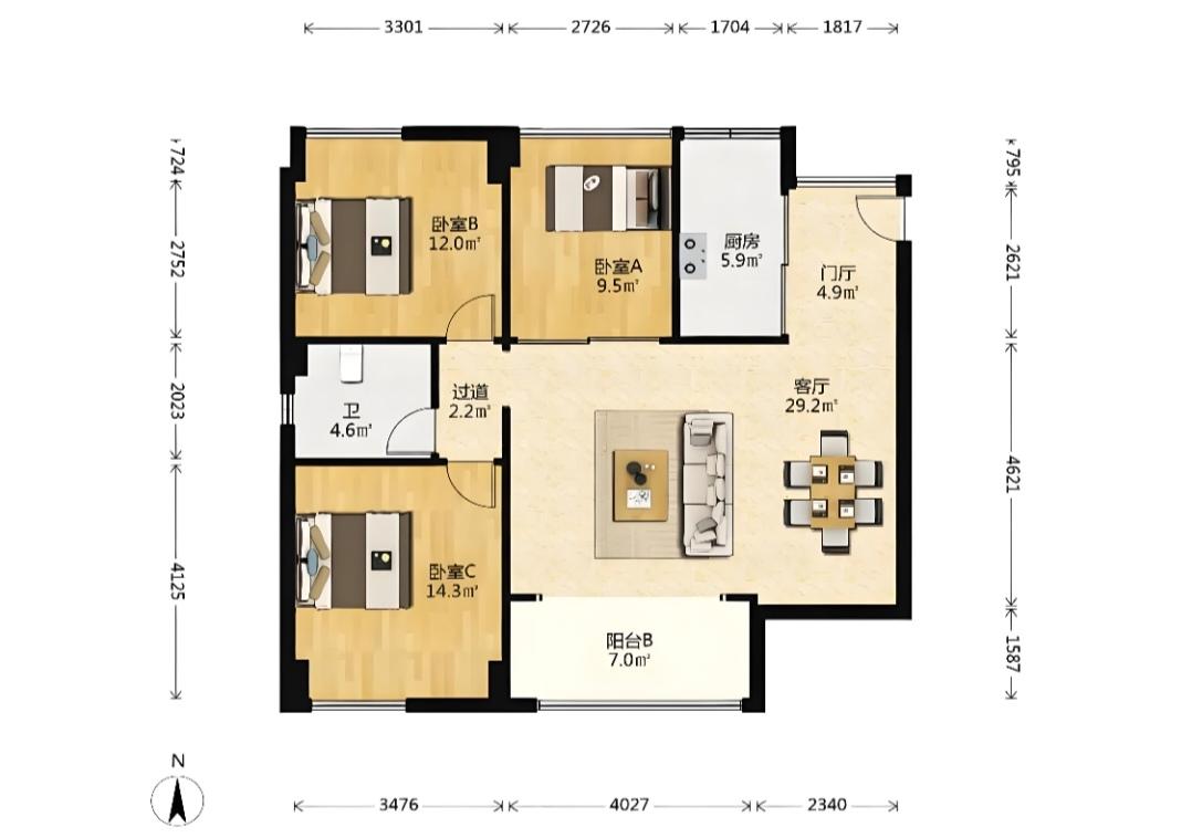 整租·万达广场华府
