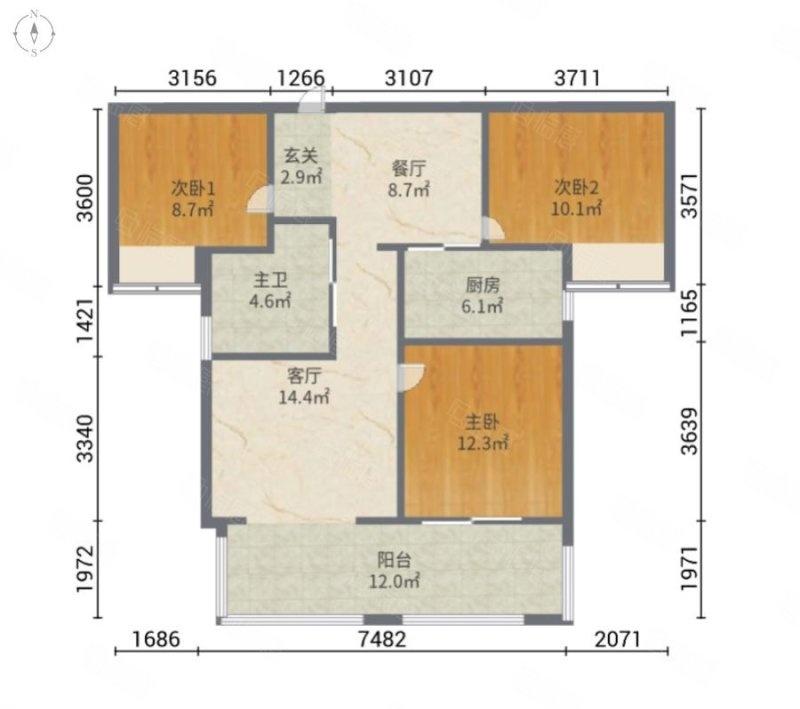 整租·荣盛花语城(一期)
