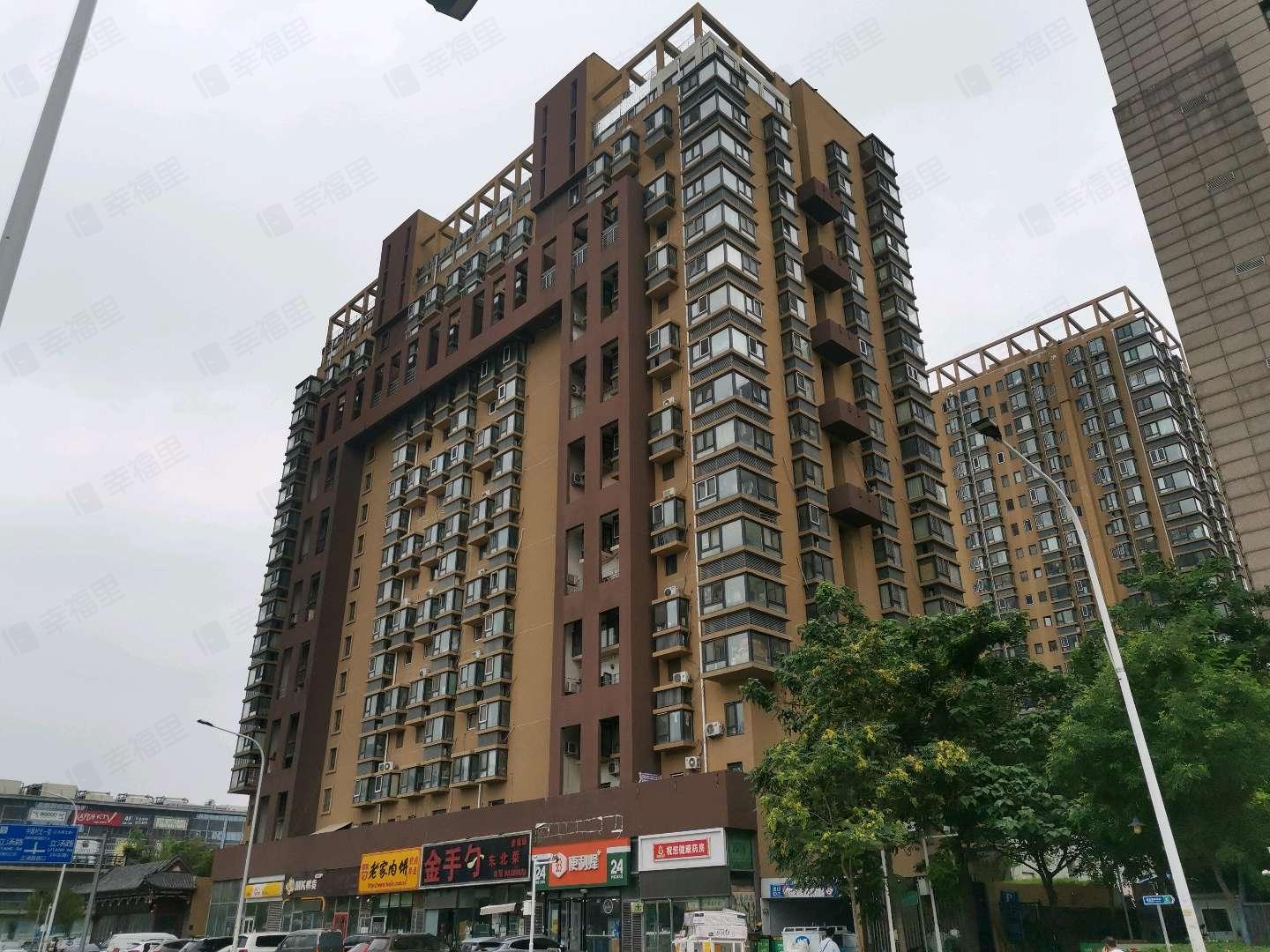 公园两栋小区效果图