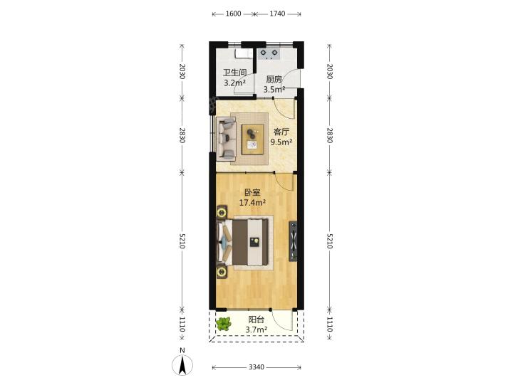 整租·绿星小区