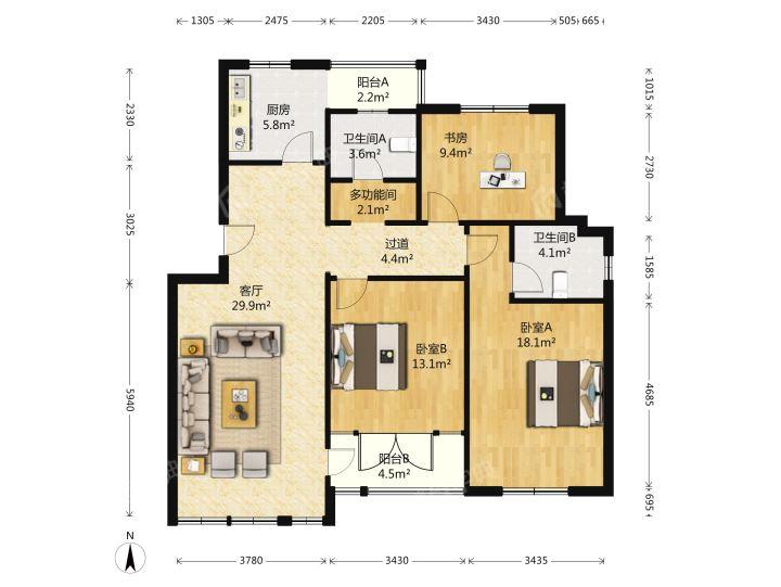 整租·罗山花苑