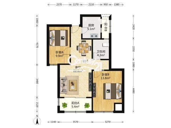 整租·金地格林世界(格林公馆)