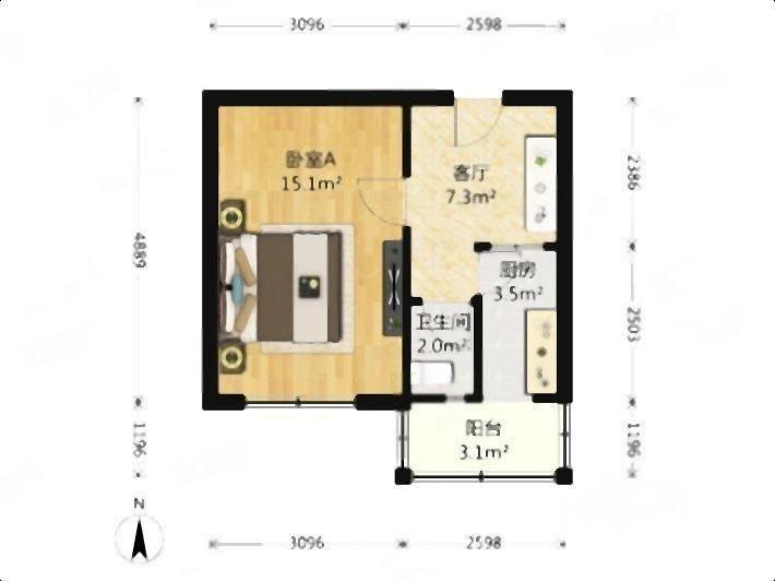 整租·汇成苑一村