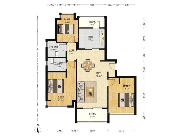 整租·好世凤翔苑